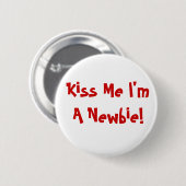 Kiss Me BUTTON (Voorkant /achterkant)