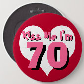 Kiss me Button - 70 (Voorkant /achterkant)