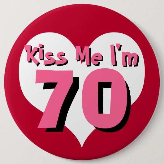 Kiss me Button - 70 (Voorkant)
