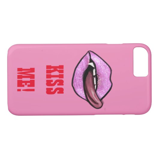 KISS ME Case-Mate iPhone CASE (Achterkant (Horizontaal))