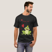 Kiss Me Cute Frog Prince T-shirt (Voorkant volledig)