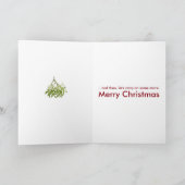 KISS ME EN CARRY AAN FEESTDAGEN KAART (Binnen)