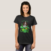Kiss Me English Springer Spaniel Shamrock Clover f T-shirt (Voorkant volledig)