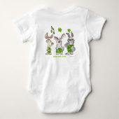 Kiss me Frog Irish Shamrocks Babies Romper (Achterkant)