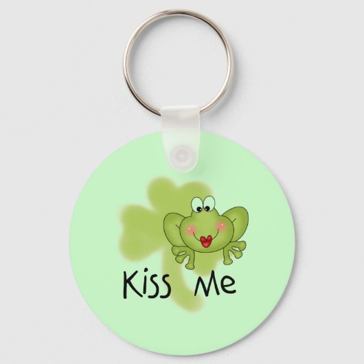 Kiss Me Froggy Tshirts en Gifts Sleutelhanger (Voorkant)