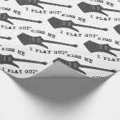 Kiss Me Gitaarspeler Cadeaupapier (Hoek)