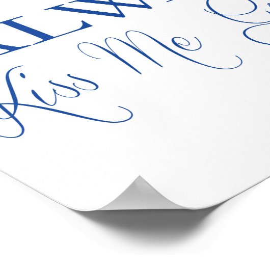 KISS ME Goodnight Poster altijd (Hoek)