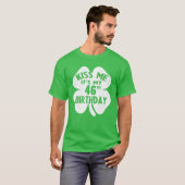 Kiss me Het is mijn 46e verjaardag St Patrick's Da T-shirt (Voorkant volledig)