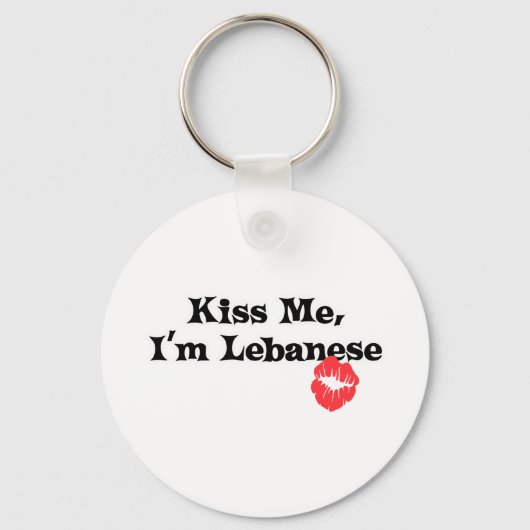 Kiss me I'm Libanees Sleutelhanger (Voorkant)
