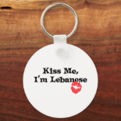Kiss me I'm Libanees Sleutelhanger (Voorkant)