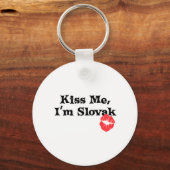 Kiss me I'm Slowaaks Sleutelhanger (Voorkant)