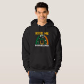 Kiss Me I m A Bookkeeper St Patricks Day Puns Iris Hoodie (Voorkant volledig)