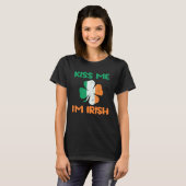 Kiss Me I m Irish  Saint Patrick Day Shamrock   1 T-shirt (Voorkant volledig)