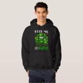 Kiss Me I M'n verpleegster St Patrick S Day Lip Fu Hoodie (Voorkant volledig)