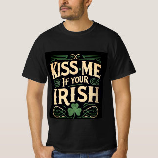 Kiss Me If Your Irish beroemd gemaakt door St. Pat T-shirt