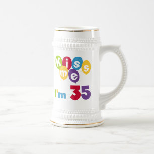 Kiss me Ik ben 35-jarige T-shirts en GIfts Bierpul
