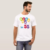 Kiss me Ik ben 55-jarige overhemden en cadeautjes. T-shirt (Voorkant volledig)