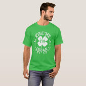 Kiss me Ik ben Cuban Funny St Patrick's Day Shamro T-shirt (Voorkant volledig)