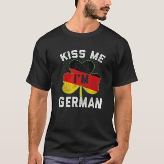 Kiss me Ik ben Duitse St Patrick's Day Duitsland g T-shirt