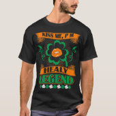 Kiss me Ik ben een Healy Legend St Patrick Irish T T-shirt (Voorkant)