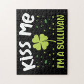 Kiss Me Ik ben een Sullivan - Achternaam Sullivan Legpuzzel (Verticaal)
