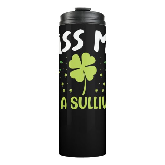 Kiss Me Ik ben een Sullivan - Achternaam Sullivan Thermosbeker (Voorkant)