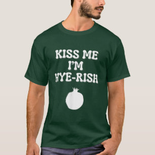Kiss Me Ik ben Hyerish (Iers) Armeens Funny St Pat T-shirt