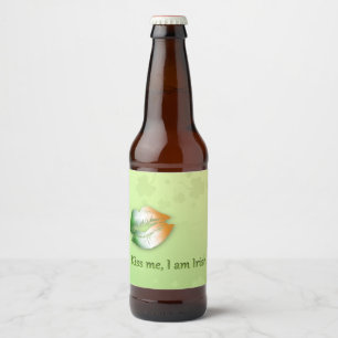 Kiss me Ik ben Iers - Etiket voor bier
