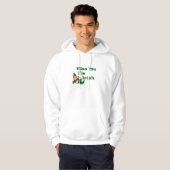 Kiss me Ik ben Iers Man Basic Hooded Sweatshirt (Voorkant volledig)