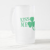 KISS me Ik ben Iers Matglas Bierpul (Voorkant links)