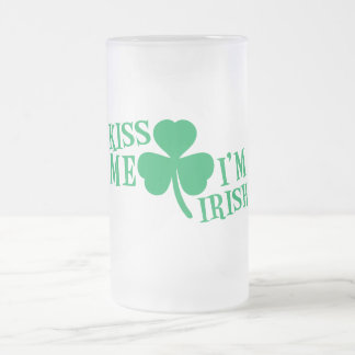 KISS me Ik ben Iers Matglas Bierpul