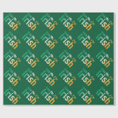 Kiss Me Ik ben Iers met Ierse vlagkleuren Cadeaupapier (Vlak)