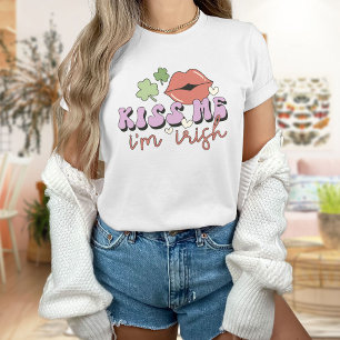Kiss Me Ik ben Iers - Sint Patricks Dag T-shirt