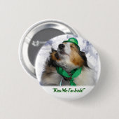 Kiss Me Ik ben Ierse pin Ronde Button 5,7 Cm (Voorkant /achterkant)