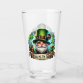 Kiss me Ik ben Ierse St. Patricks Day Glas (Voorkant)