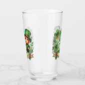 Kiss me Ik ben Ierse St. Patricks Day Glas (Rechts)