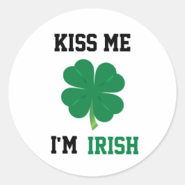 Kiss me Ik ben Ierse Stickers