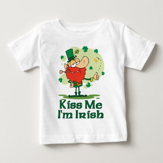 Kiss Me Ik ben Irish Funny Leprechaun (Voorkant)