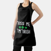 Kiss me Ik ben Irish Funny St Patrick's Day Schort (Insitu)
