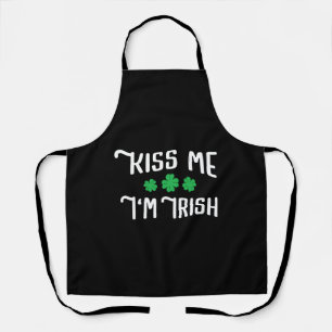 Kiss me Ik ben Irish Funny St Patrick's Day Schort