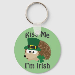 Kiss Me Ik ben Irish Hedegel Sleutelhanger