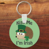 Kiss Me Ik ben Irish Hedegel Sleutelhanger (Voorkant)