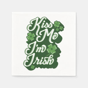 KISS ME, IK BEN IRISH/Party Napkins Servet