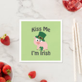 Kiss Me Ik ben Irish Pig Servetten (Insitu)