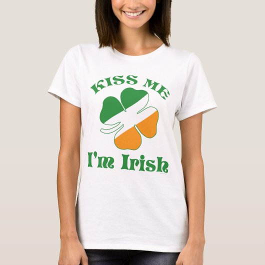 Kiss me Ik ben Irish Shirt (Voorkant)