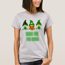 Kiss me Ik ben Irish St. Patrick's Day Gnome Shamr