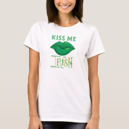 Kiss me Ik ben Irish St. Patrick's Day Green Shamr T-shirt