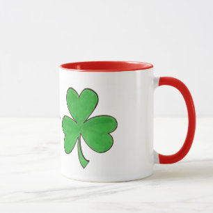 Kiss me Ik ben Irish St. Patrick's Day Shamrock Gr Mok
