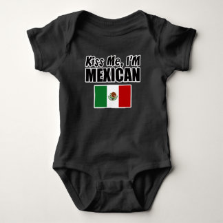 Kiss me, ik ben Mexicaanse Baby Jersey Bodysuit. Romper