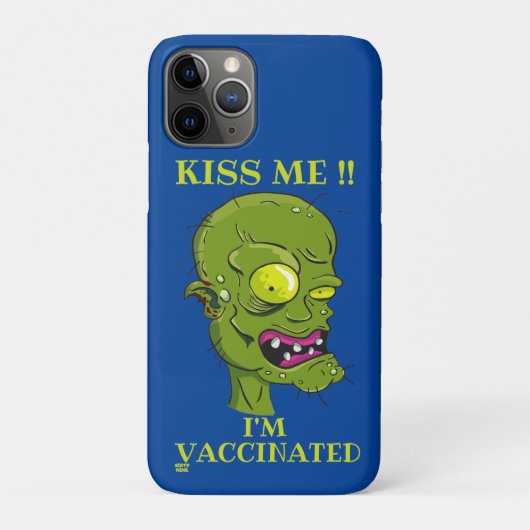 "KISS ME, IK BEN VACCINATED" grappig Case-Mate iPhone Case (Achterkant)